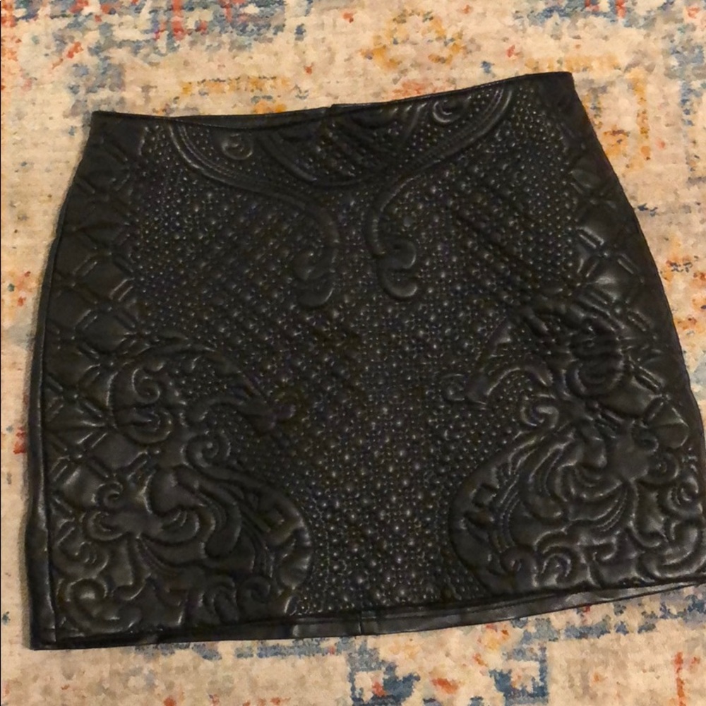 Vegan leather shirt